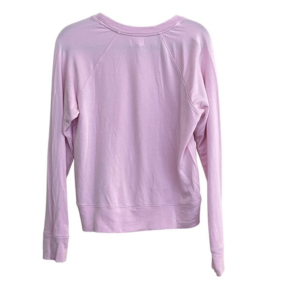 Sundry Pink Crewneck Pullover Sweatshirt Long Sleeve Top NEW Large - Picture 2 of 2